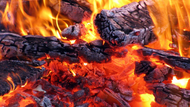 Обои картинки фото природа, огонь, угли, жар