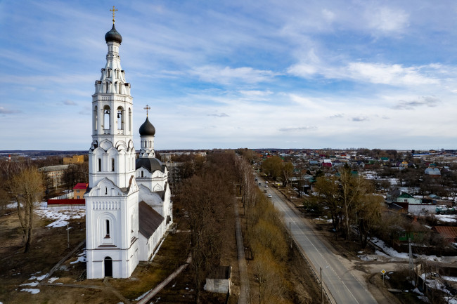 Обои картинки фото города, - православные церкви,  монастыри, московская, область, серпуховский, район, дeрeвня, липицы, церковь, благовещения, пресвятой, богородицы