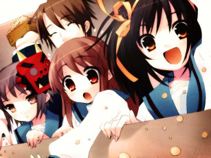 Картинка аниме the melancholy of haruhi suzumiya