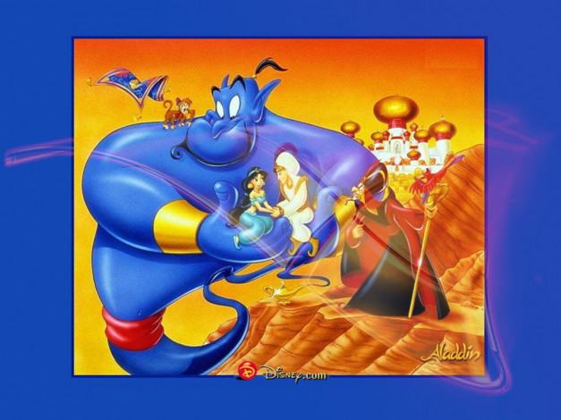 Обои картинки фото мультфильмы, aladdin