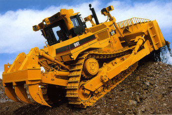 Картинка cat d9t техника бульдозеры buldozer