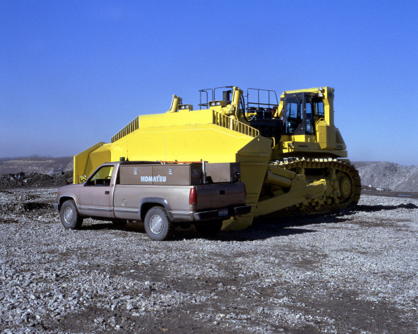 Обои картинки фото komatsu, 575, техника, бульдозеры, buldozer