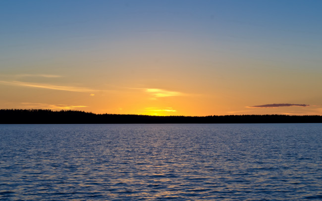 Обои картинки фото закат, природа, восходы, закаты, солнце, заккат, карелия, озеро