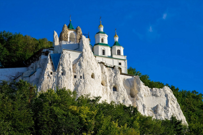 Обои картинки фото святогорская, лавра, украина, города, православные, церкви, монастыри