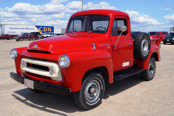 обоя 1956 international s-120 4x4, автомобили, international, пикап, грузовой