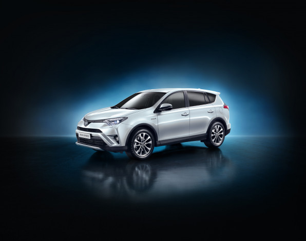 Обои картинки фото автомобили, toyota, 2015г, hybrid, rav4