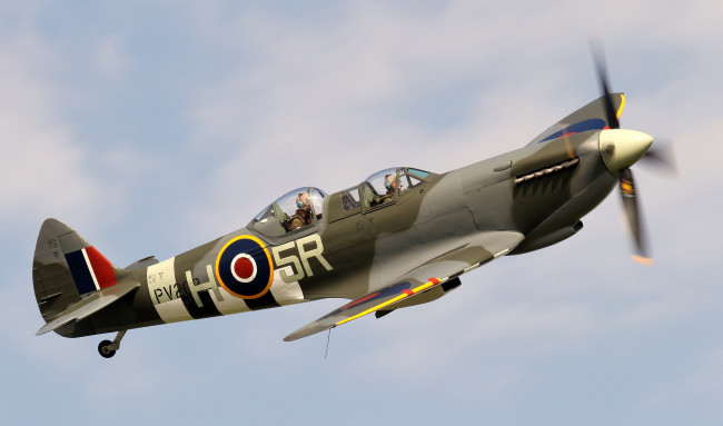 Обои картинки фото spitfire tr, авиация, лёгкие одномоторные самолёты, истребитель