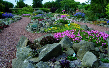 Картинка природа парк камни дорожки