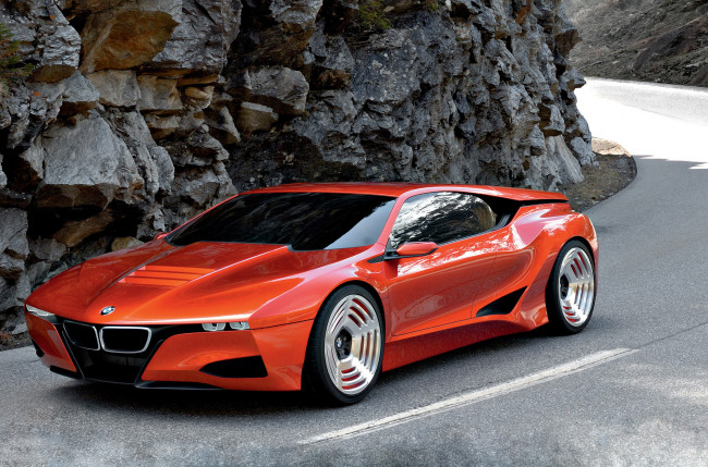 Обои картинки фото bmw m1 futuristic concept, автомобили, bmw, futuristic, m1, красный, car, concept, supercar
