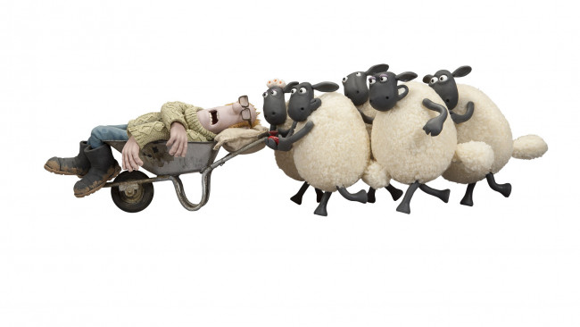 Обои картинки фото мультфильмы, shaun the sheep movie, персонажи