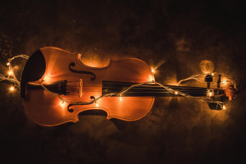 Картинка музыка -музыкальные+инструменты скрипка гирлянда