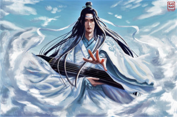 Картинка аниме mo+dao+zu+shi лань ванцзи гуцинь облака