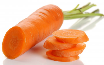 Картинка еда морковь корнеплод оранжевая макро
