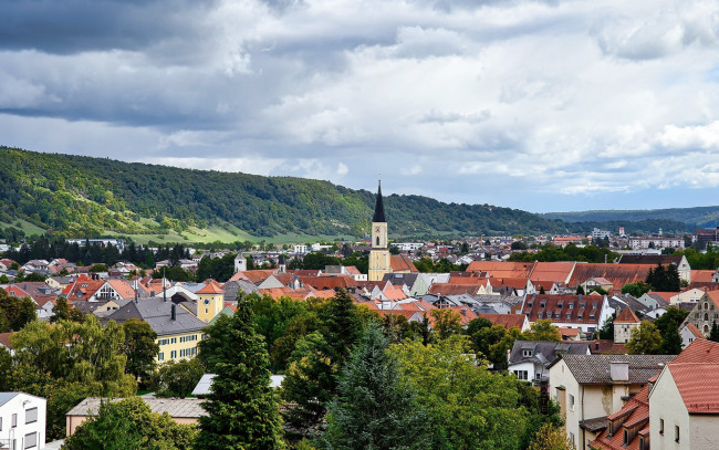 Обои картинки фото kelheim, bavaria, germany, города, - панорамы