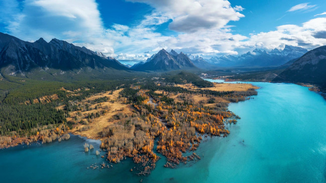 Обои картинки фото abraham lake, alberta, природа, реки, озера, abraham, lake