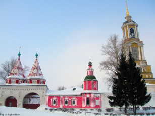 обоя суздаль, ризоположенский, монастырь, города, православные, церкви, монастыри