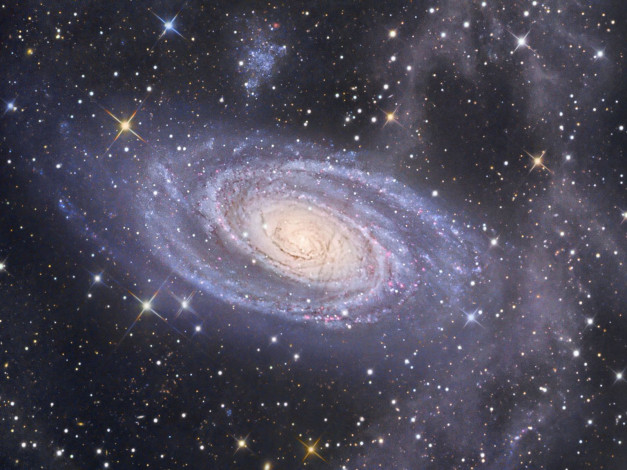 Обои картинки фото m81, космос, галактики, туманности