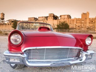 Картинка 1957 ford thunderbird автомобили