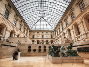 обоя inside, the, louvre, museum, paris, разное, рельефы, статуи, музейные, экспонаты