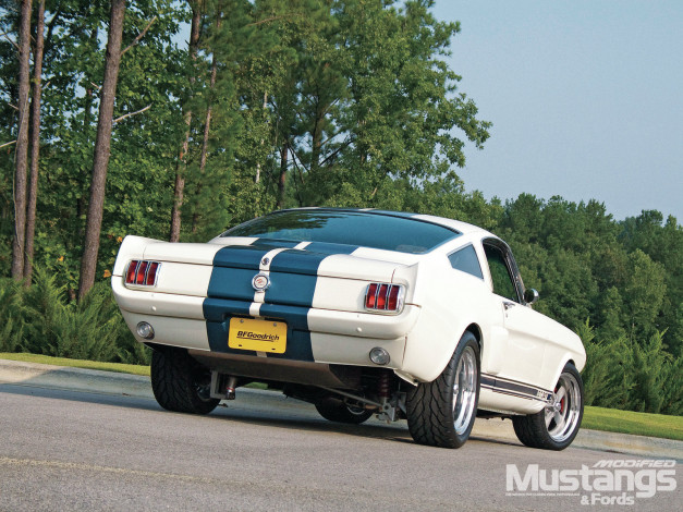 Обои картинки фото 1966, ford, mustang, fastback, автомобили