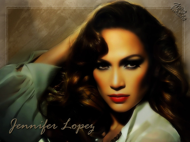 Обои картинки фото Jennifer Lopez, девушки