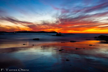 Картинка природа побережье sunset