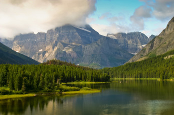 Картинка природа реки озера горы монтана