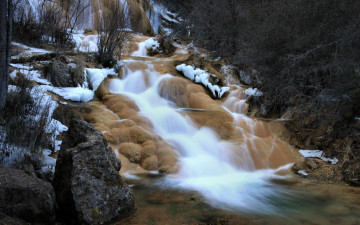 Картинка природа горы камни вода река