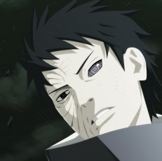 Картинка аниме naruto лицо шрамы персонаж ночь риннеган взгляд обито учиха