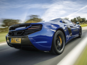 Картинка автомобили mclaren 2014 г spyder синий 650s