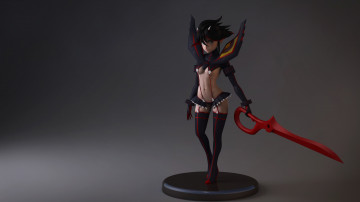 Картинка разное игрушки matoi ryuuko девушка фигурка оружие улыбка kill la