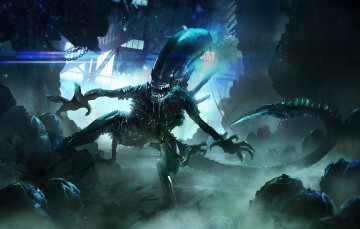 Картинка фэнтези Чужой+ alien монстр существо оскал чужой чудовище