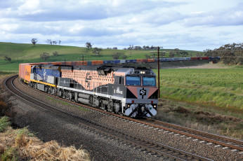 Картинка техника поезда локомотив состав рельсы