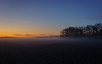 Картинка природа восходы закаты пейзаж поле закат
