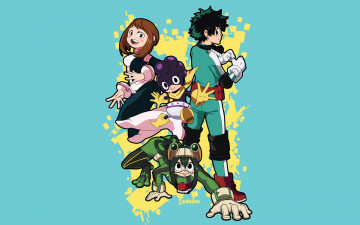 Картинка аниме boku+no+hero+academia персонажи