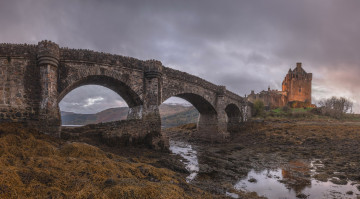 Картинка города замок+эйлен-донан+ шотландия замок эйлен-донан