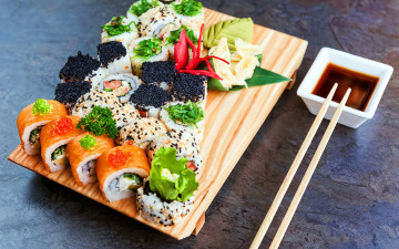 Картинка еда рыба +морепродукты +суши +роллы суши роллы японская кухня