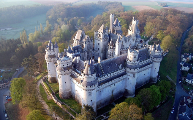 Обои картинки фото pierrefonds castle, chateau de pierrefonds, города, замки франции, pierrefonds, castle, chateau, de