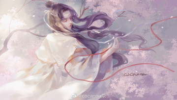 Картинка аниме mo+dao+zu+shi лань ванцзы лента цветение