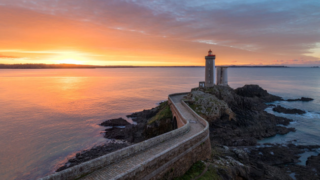 Обои картинки фото phare du petit minou, france, природа, маяки, phare, du, petit, minou