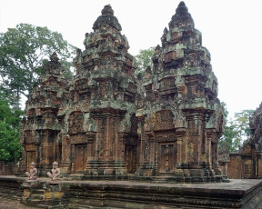 Картинка храм бантей срей камбоджа города буддистские другие храмы древний
