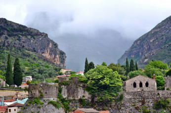 Картинка Черногория бар города дворцы замки крепости горы старый город крепость стены