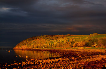 Картинка cromarty scotland природа побережье утро firth кромарти шотландия пролив
