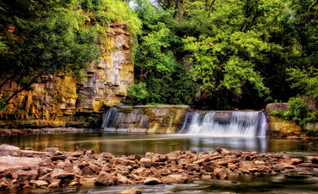 Картинка природа водопады мейсон-сити айова сша