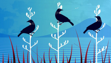 Картинка векторная+графика животные+ animals птицы