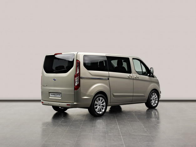 Обои картинки фото ford tourneo concept 2012, автомобили, ford, металлик, серебристый, 2012, concept, tourneo