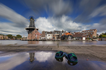 Картинка города -+улицы +площади +набережные haarlem нидерланды голландия