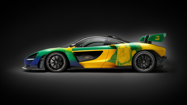 Обои картинки фото mclaren mso senna sempre 2024, автомобили, mclaren, mso, senna, sempre, суперкар, память, айртон, сенна, пилот, формула1, спортивный