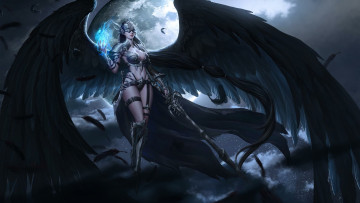 обоя league of angels, видео игры, девушка