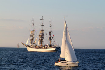 Картинка корабли парусники море